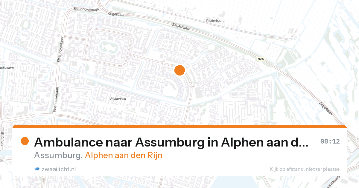 Ambulance naar Assumburg in Alphen aan den Rijn — 25 apr 2026