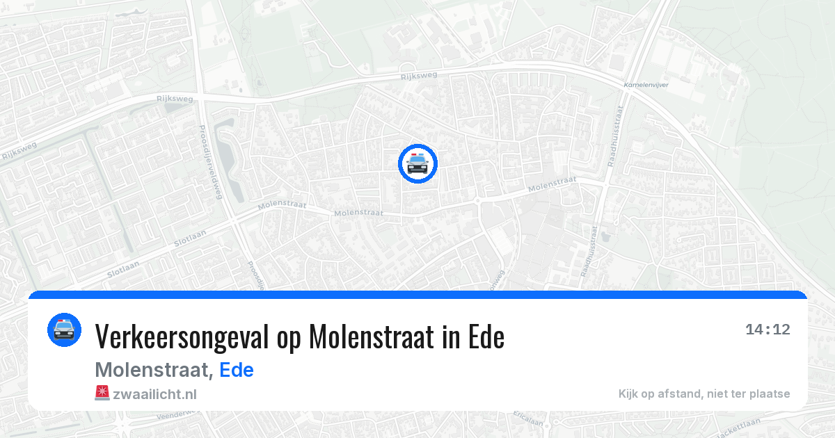 Verkeersongeval op Molenstraat in Ede — 1 apr 2026