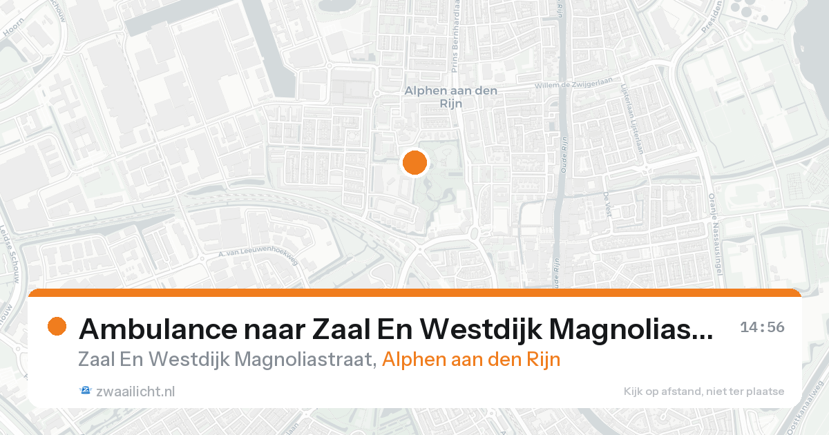 Ambulance naar Zaal En Westdijk Magnoliastraat in Alphen aan den Rijn — 30 jan 2026