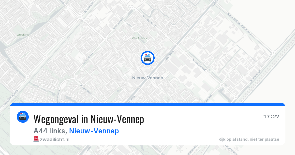 Wegongeval in Nieuw-Vennep — 30 jun 2026