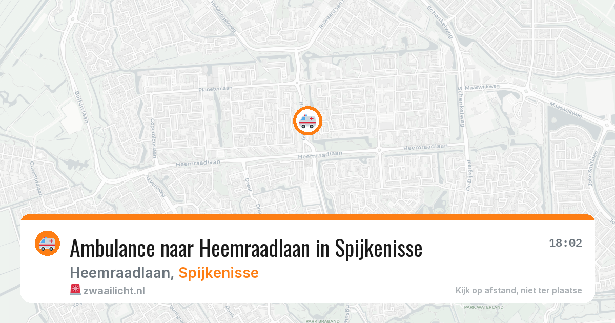 Ambulance naar Heemraadlaan in Spijkenisse — 4 mei 2026