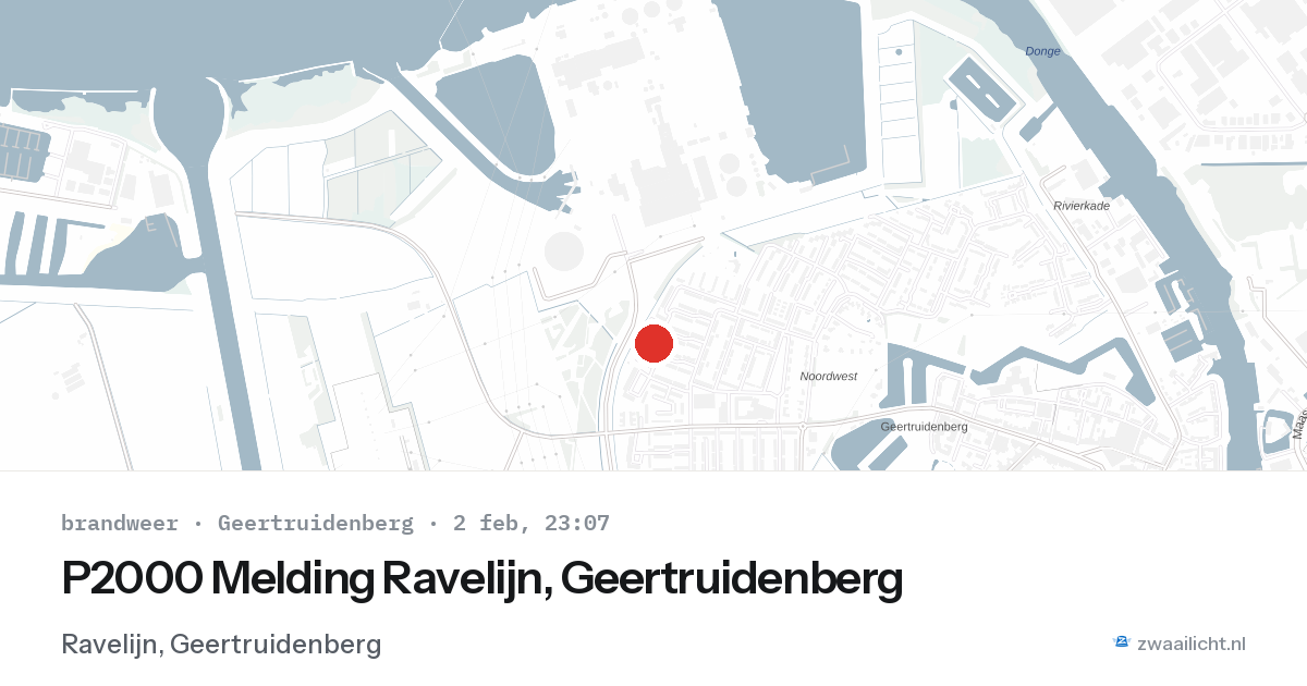 P2000 Melding Ravelijn, Geertruidenberg — 2 feb 2026