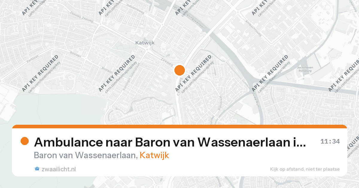 Ambulance naar Baron van Wassenaerlaan in Katwijk — 19 jul 2026