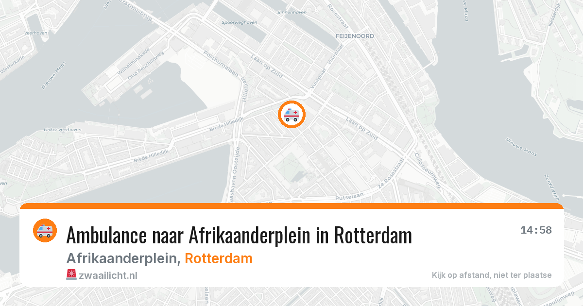 Ambulance naar Afrikaanderplein in Rotterdam — 18 jun 2026