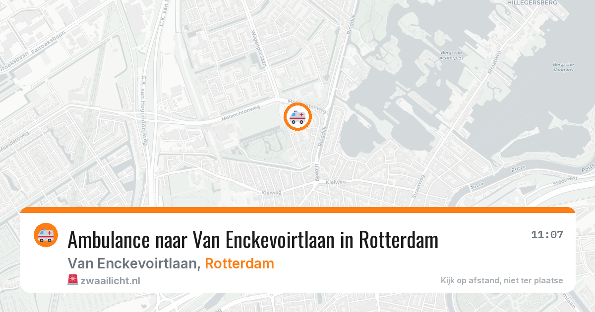 Ambulance naar Van Enckevoirtlaan in Rotterdam — 19 jul 2026