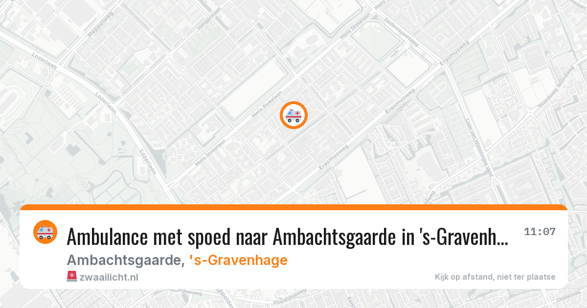 Ambulance met spoed naar Ambachtsgaarde in 's-Gravenhage — 6 jun 2026