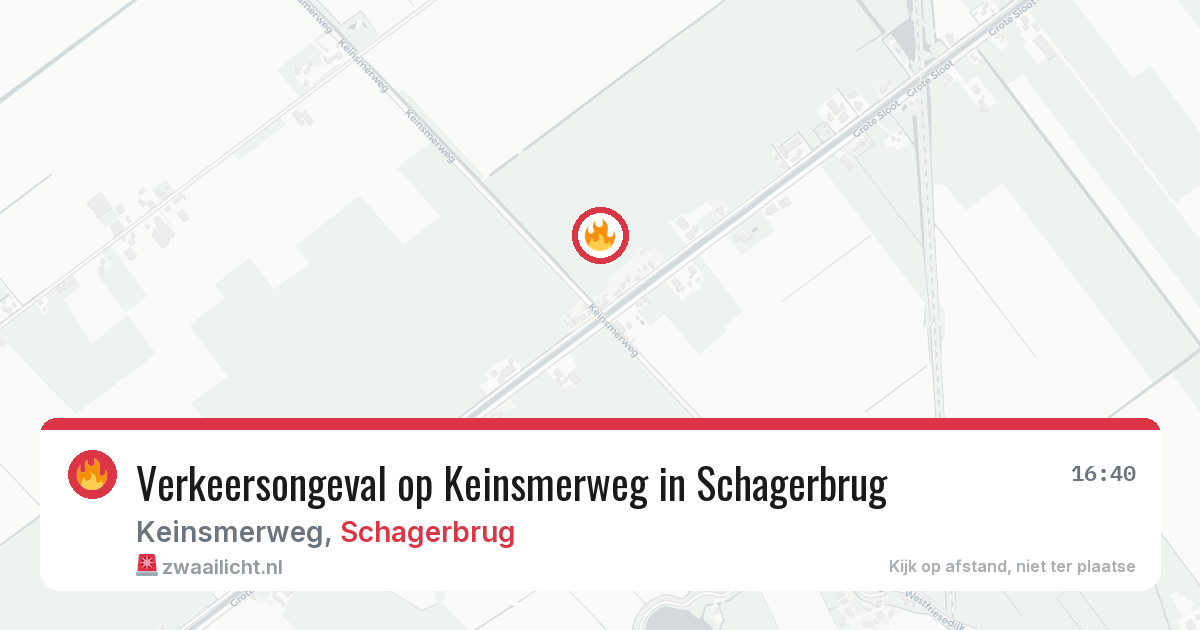 Verkeersongeval op Keinsmerweg in Schagerbrug — 8 jun 2026