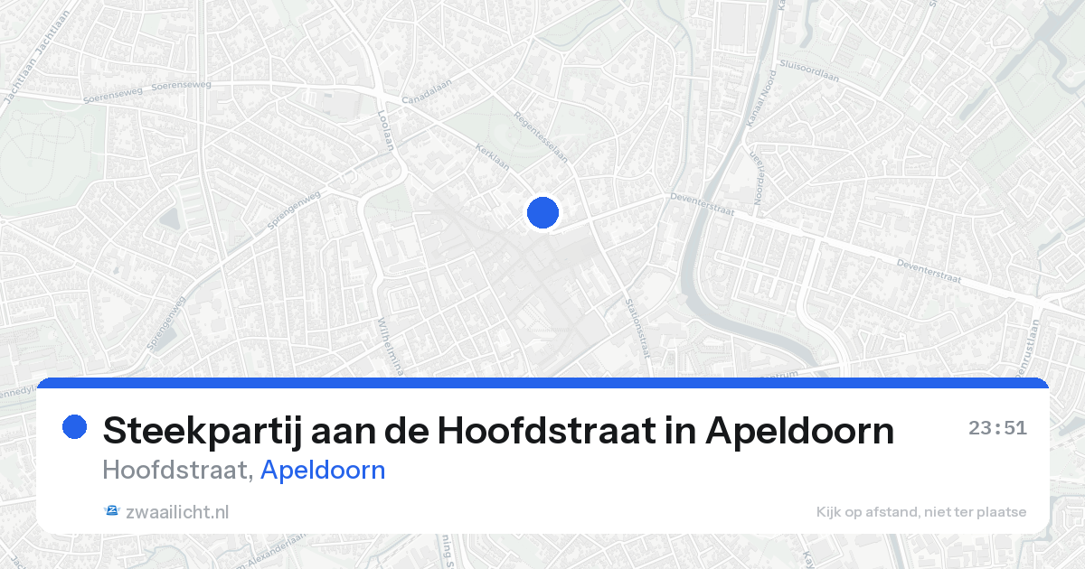 Steekpartij aan de Hoofdstraat in Apeldoorn — 21 aug 2026