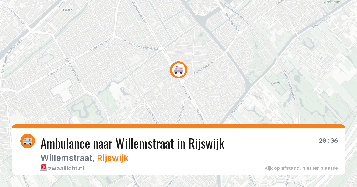 Ambulance naar Willemstraat in Rijswijk — 11 jul 2026