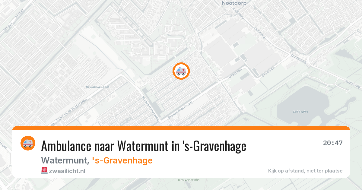 Ambulance naar Watermunt in 's-Gravenhage — 15 jun 2026