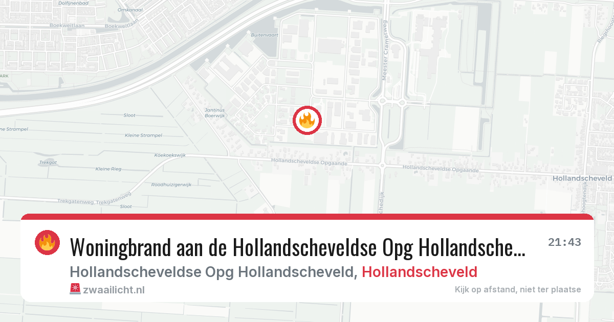 Woningbrand aan de Hollandscheveldse Opg Hollandscheveld in Hollandscheveld — 1 feb 2026