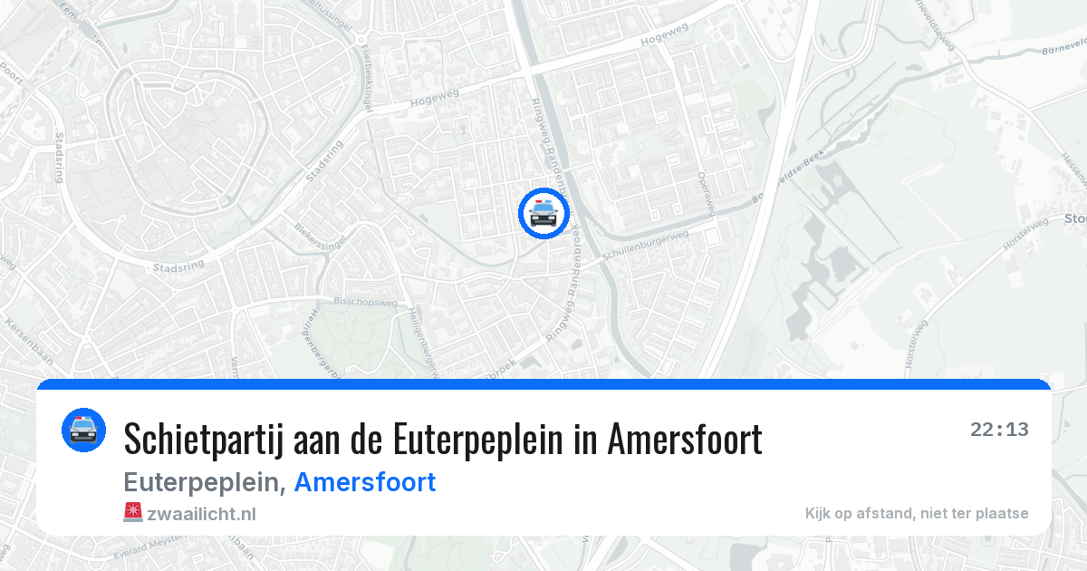 Schietpartij aan de Euterpeplein in Amersfoort — 13 apr 2026