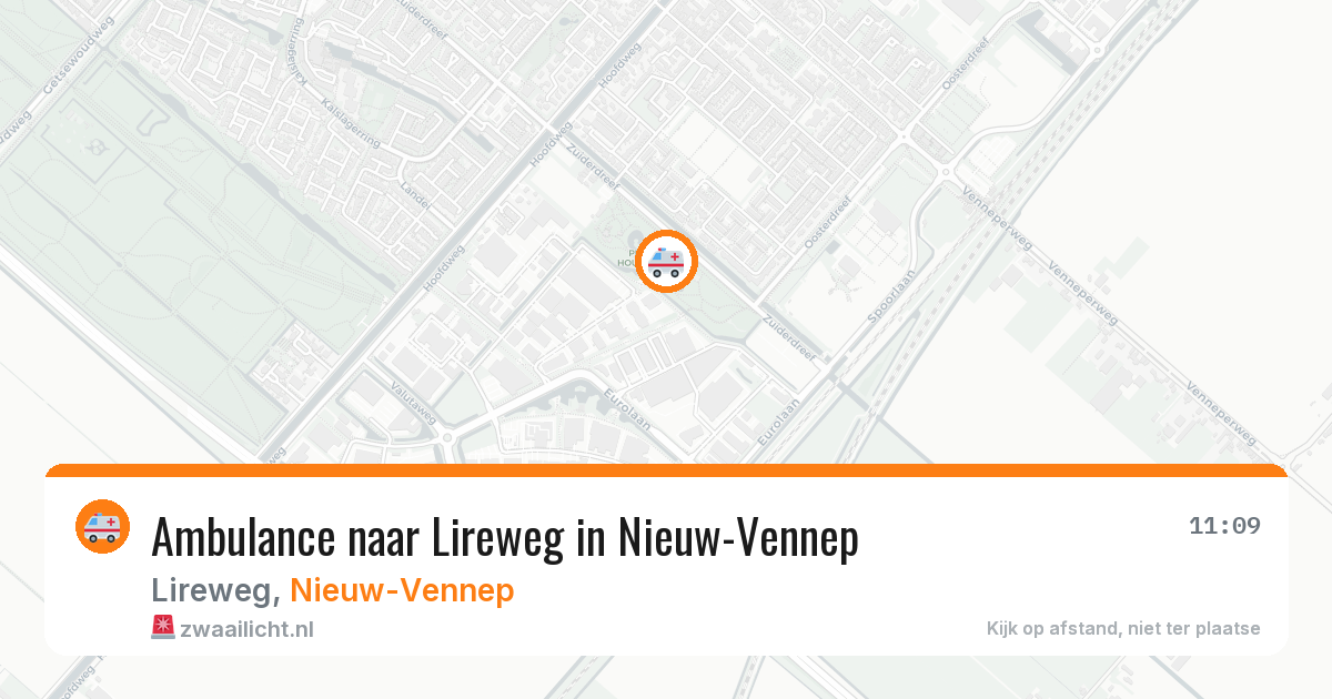 Ambulance naar Lireweg in Nieuw-Vennep — 23 jul 2026