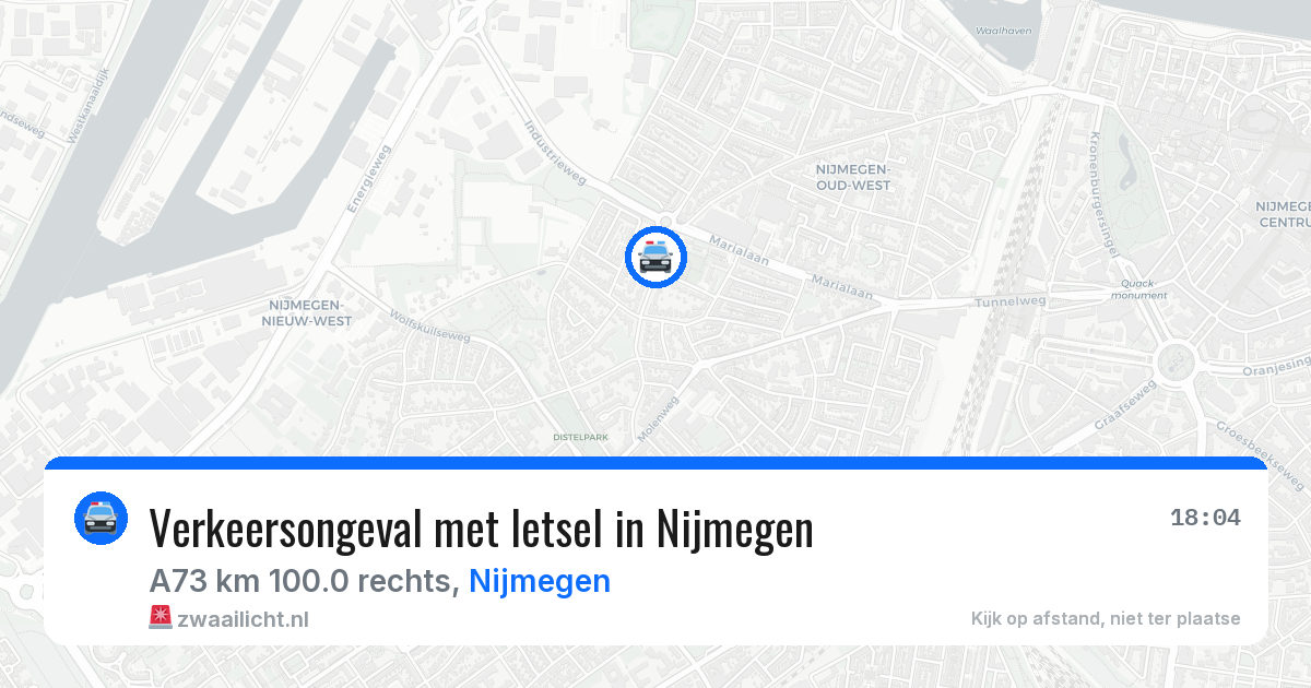 Verkeersongeval met letsel in Nijmegen — 16 mei 2026