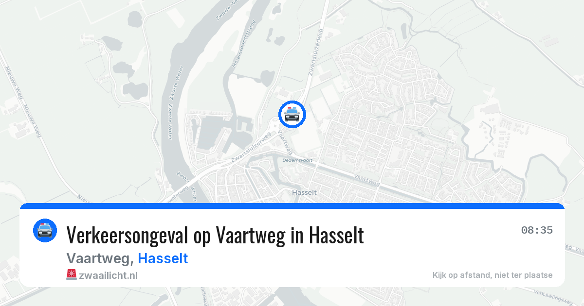 Verkeersongeval op Vaartweg in Hasselt — 19 mrt 2026