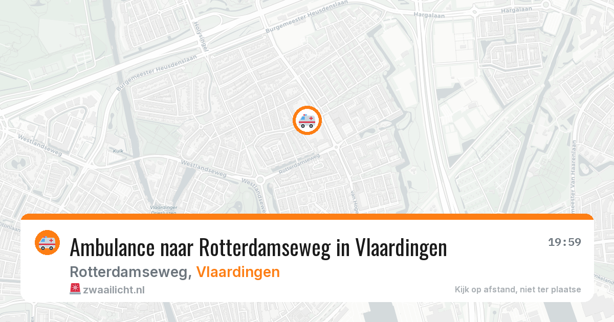 Ambulance naar Rotterdamseweg in Vlaardingen — 11 aug 2026