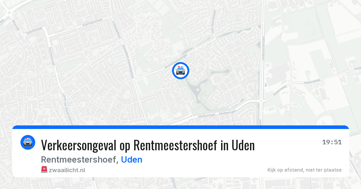 Verkeersongeval op Rentmeestershoef in Uden — 28 apr 2026
