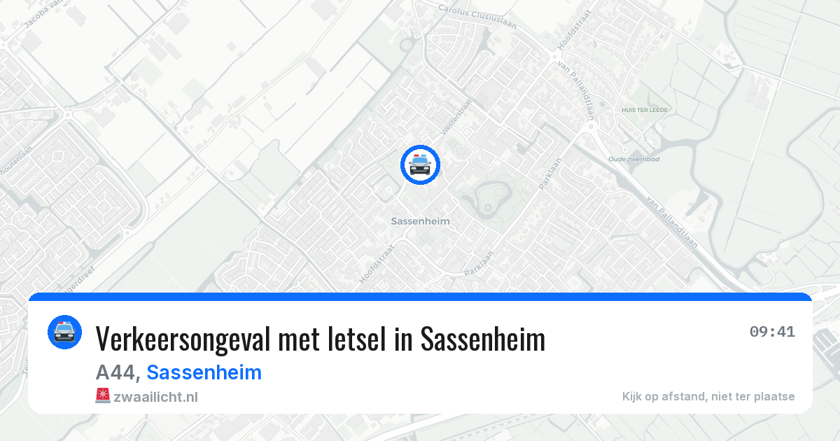 Verkeersongeval met letsel in Sassenheim — 13 jun 2026