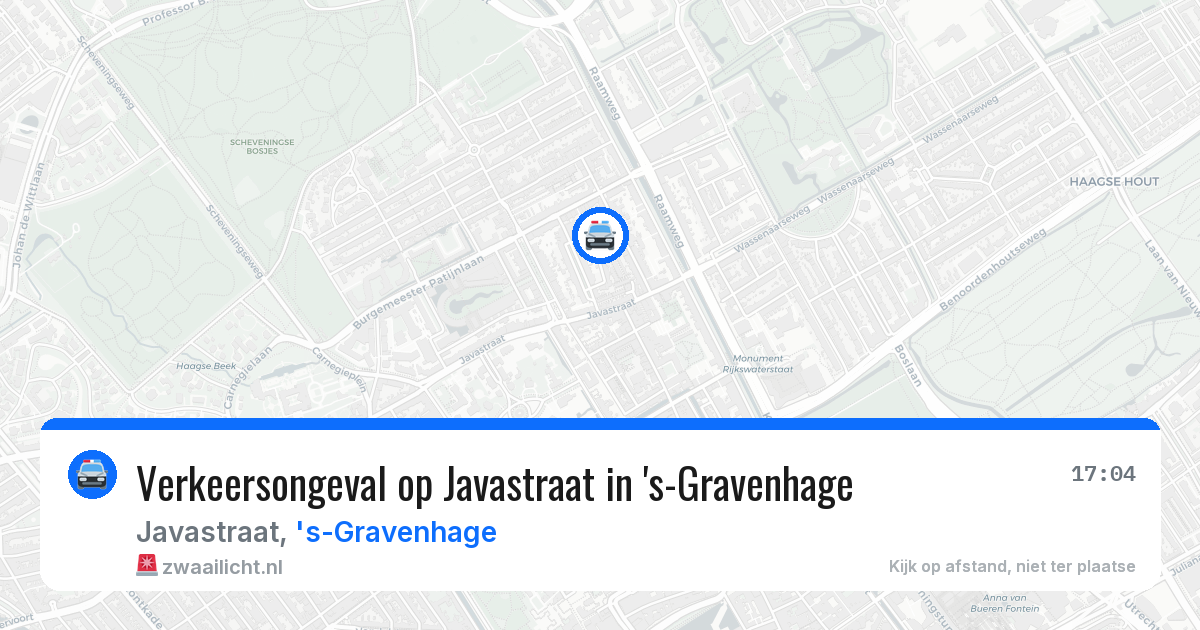 Verkeersongeval op Javastraat in 's-Gravenhage — 4 apr 2026
