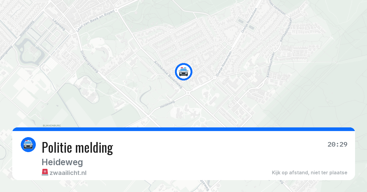 Politie melding — 29 jun 2026
