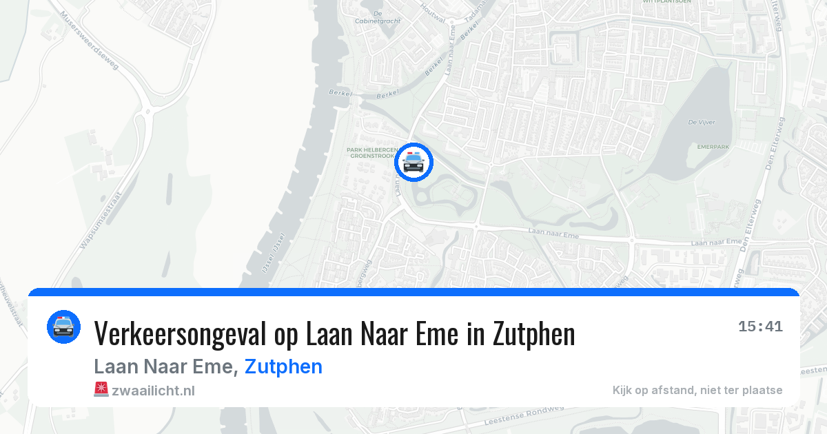 Verkeersongeval op Laan Naar Eme in Zutphen — 12 jun 2026