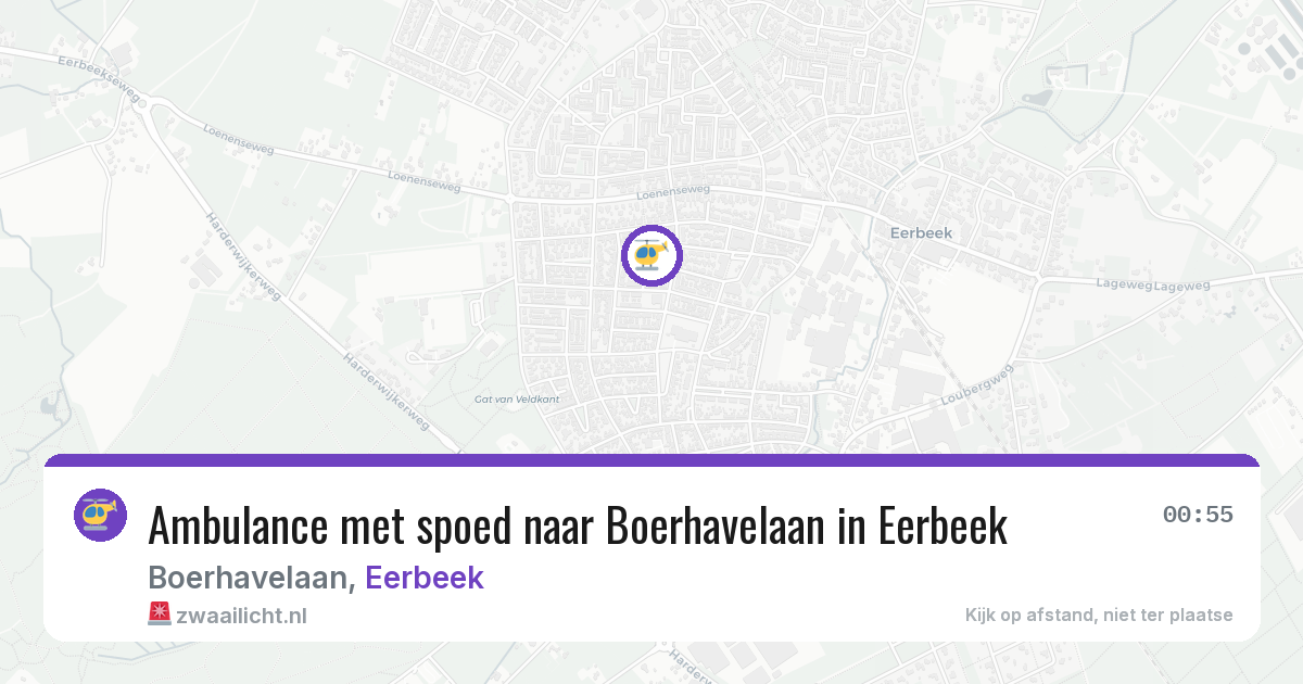 Ambulance met spoed naar Boerhavelaan in Eerbeek — 20 jun 2026