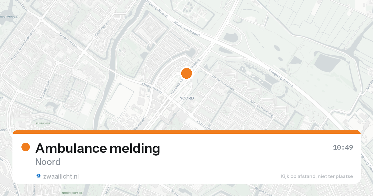 Ambulance melding — 18 mei 2026