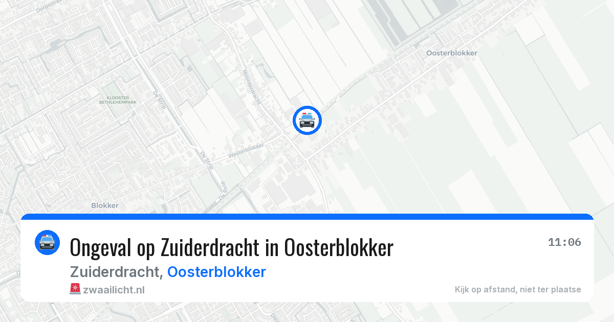 Ongeval op Zuiderdracht in Oosterblokker — 27 mei 2026