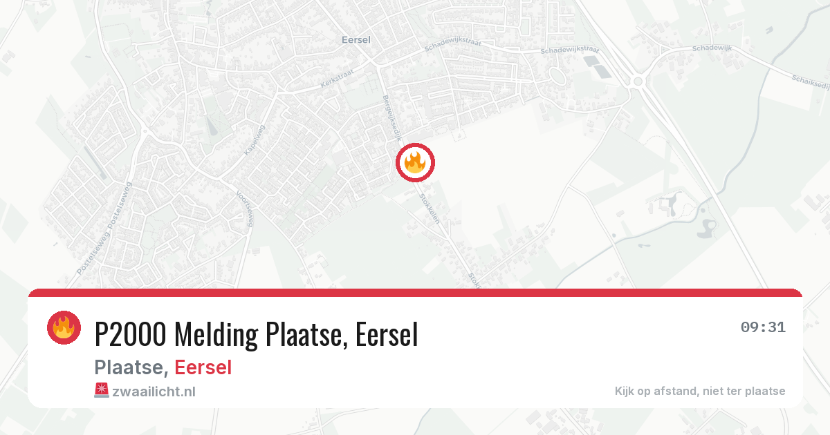 P2000 Melding Plaatse, Eersel — 11 aug 2026