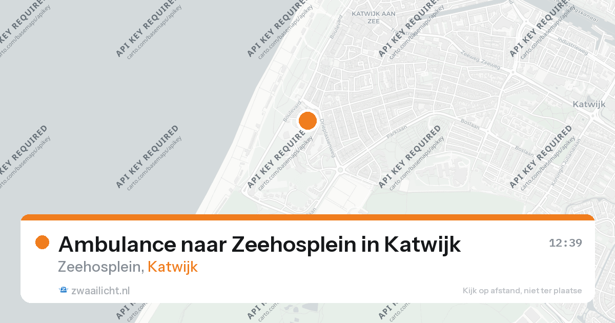 Ambulance naar Zeehosplein in Katwijk — 26 aug 2026