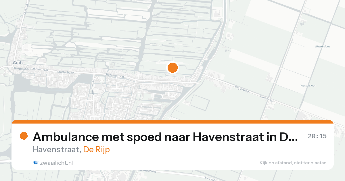 Ambulance met spoed naar Havenstraat in De Rijp — 18 aug 2026