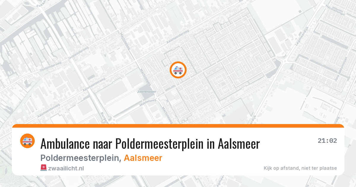 Ambulance naar Poldermeesterplein in Aalsmeer — 5 jul 2026