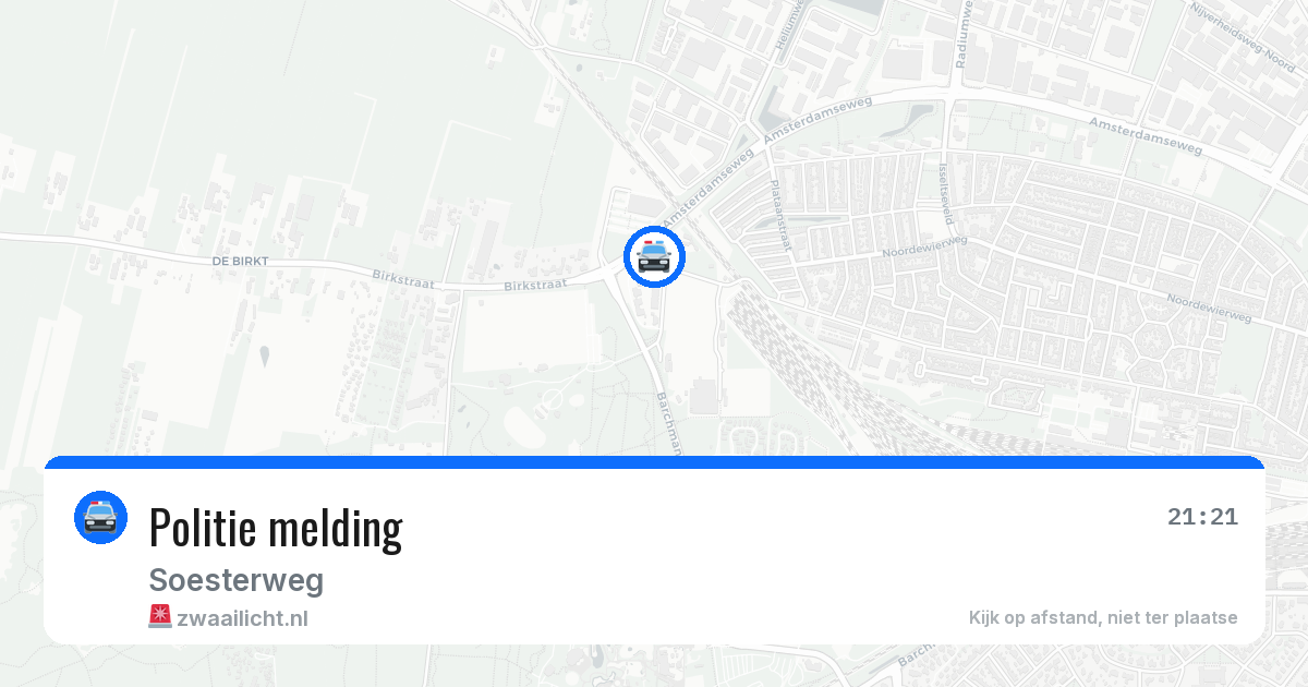 Politie melding — 21 jun 2026