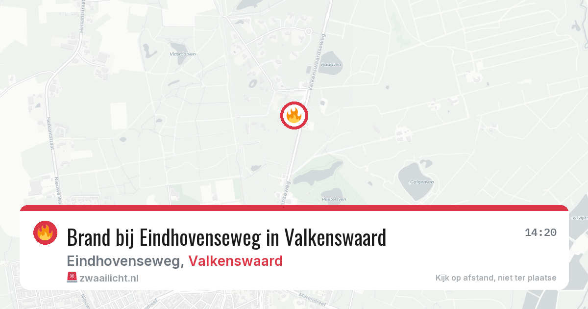 Brand bij Eindhovenseweg in Valkenswaard — 19 jun 2026