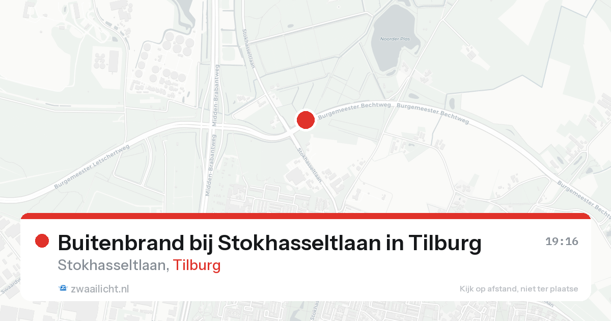 Buitenbrand bij Stokhasseltlaan in Tilburg — 17 aug 2026