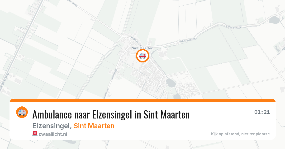 Ambulance naar Elzensingel in Sint Maarten — 29 jun 2026