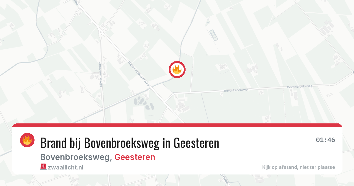 Brand bij Bovenbroeksweg in Geesteren — 19 jun 2026