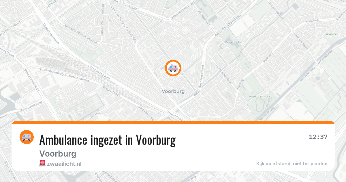 Ambulance ingezet in Voorburg — 9 mei 2026