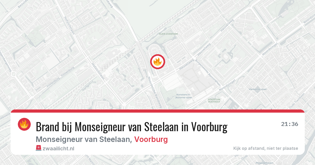 Brand bij Monseigneur van Steelaan in Voorburg — 2 apr 2026