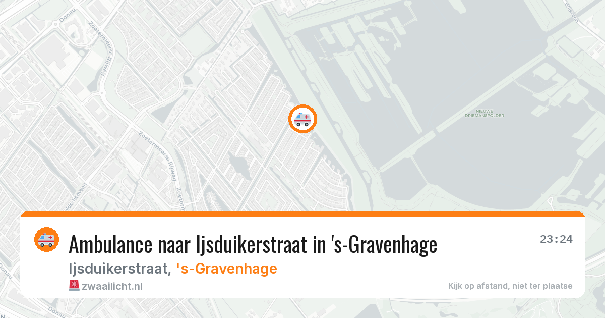 Ambulance naar Ijsduikerstraat in 's-Gravenhage — 6 apr 2026