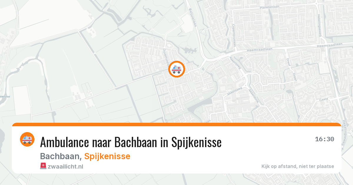 Ambulance naar Bachbaan in Spijkenisse — 11 apr 2026