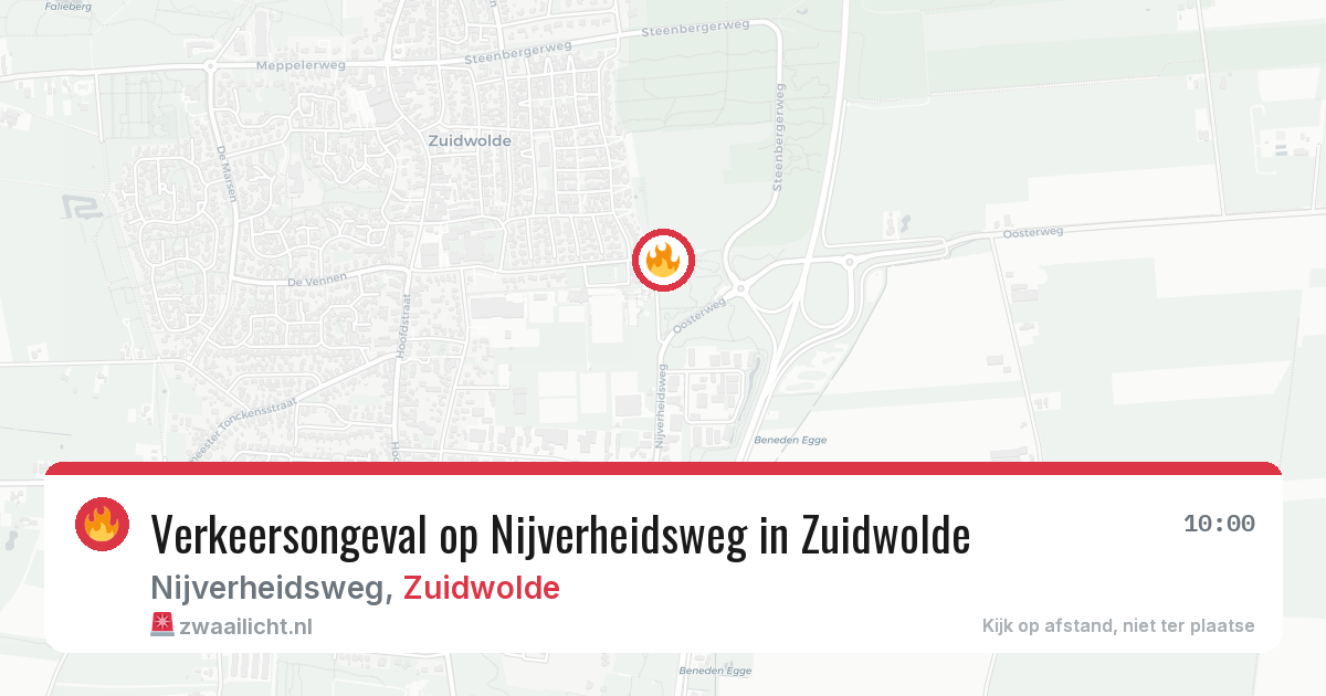 Verkeersongeval op Nijverheidsweg in Zuidwolde — 13 feb 2026