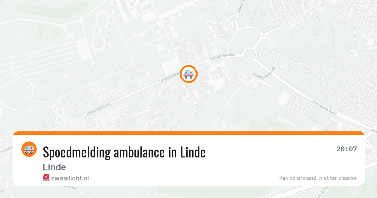 Spoedmelding ambulance in Linde — 8 mrt 2026
