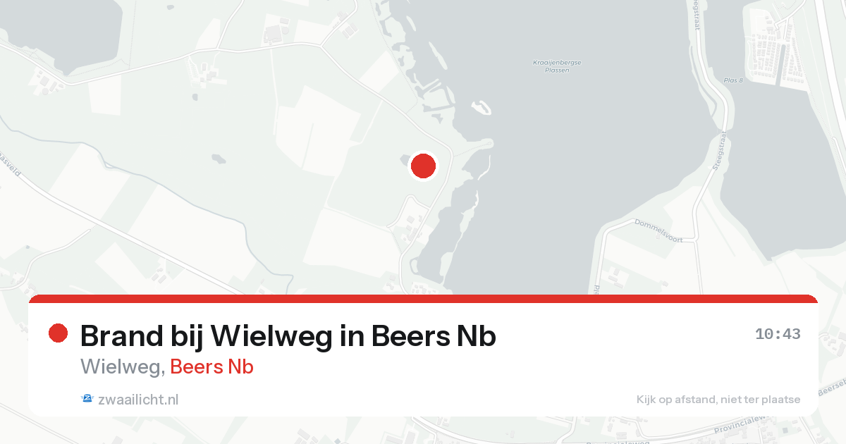 Brand bij Wielweg in Beers Nb — 15 aug 2026