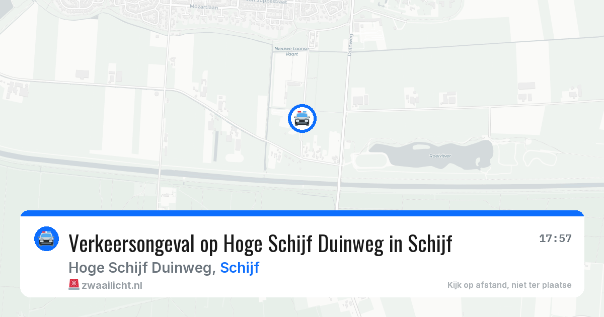 Verkeersongeval op Hoge Schijf Duinweg in Schijf — 10 feb 2026