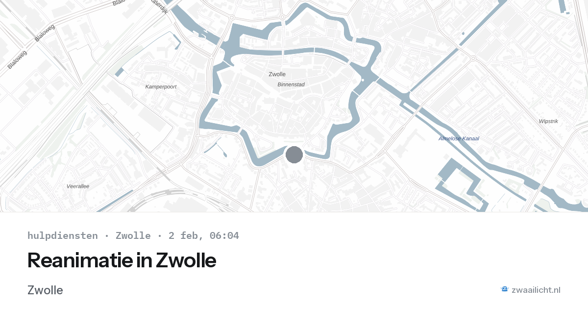 Reanimatie in Zwolle — 2 feb 2026