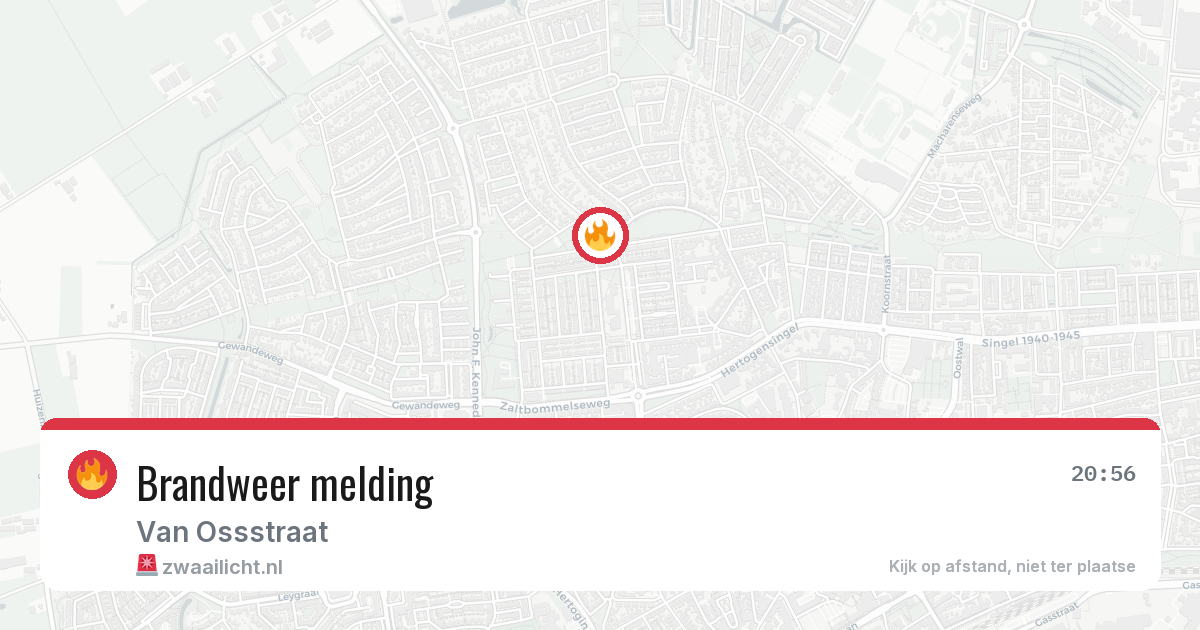 Brandweer melding — 4 mei 2026