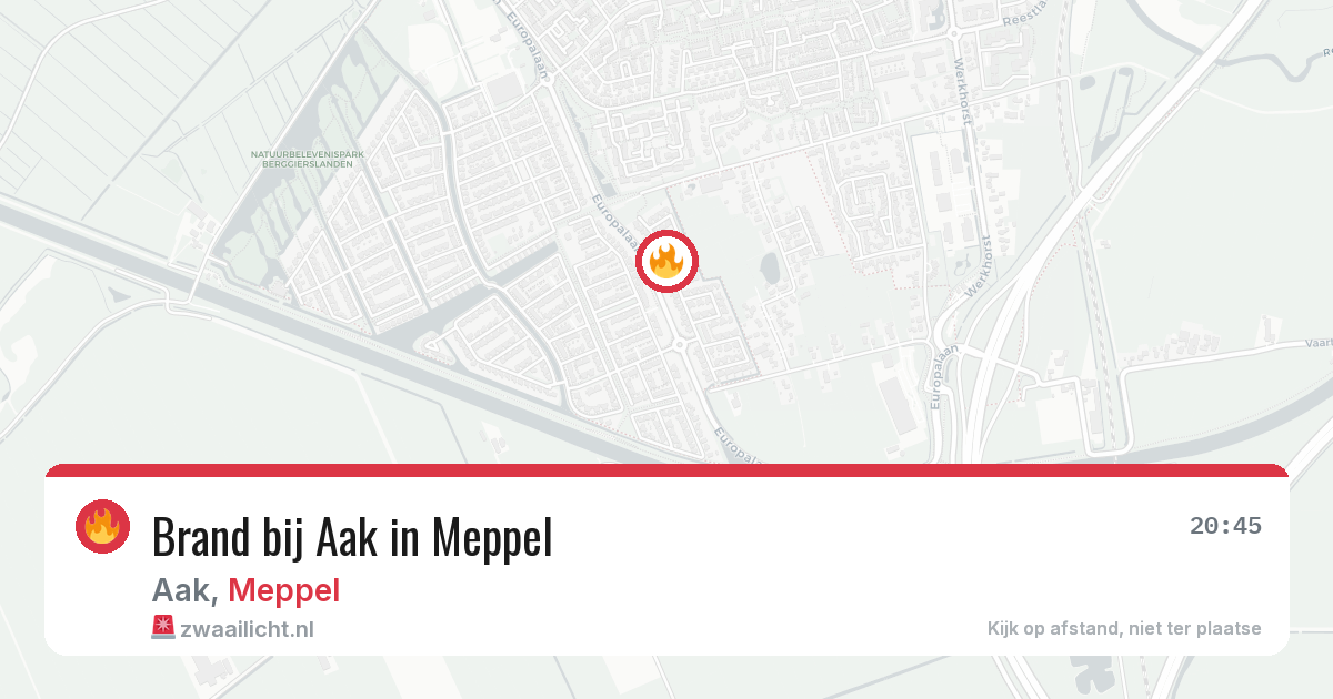 Brand bij Aak in Meppel — 27 mei 2026