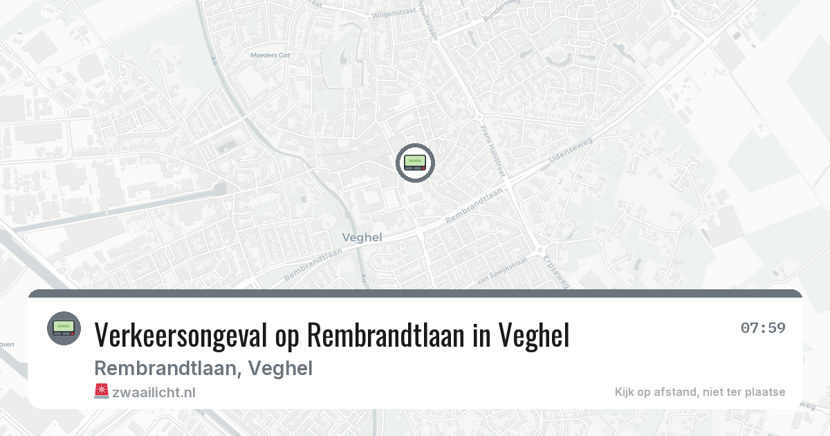 Verkeersongeval op Rembrandtlaan in Veghel — 3 feb 2026
