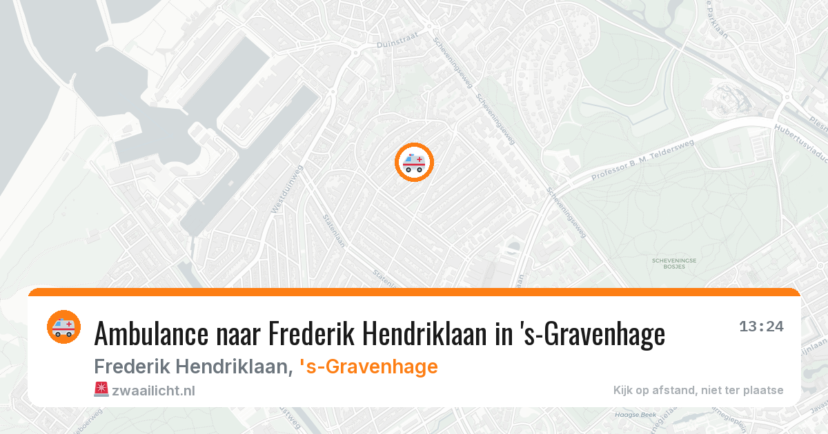 Ambulance naar Frederik Hendriklaan in 's-Gravenhage — 24 mei 2026